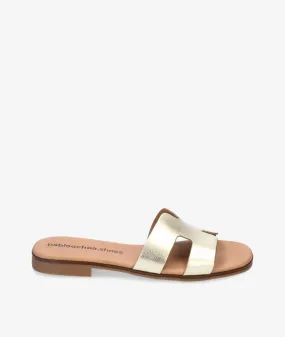 Sandalias pabloochoa.shoes 1842 en oro